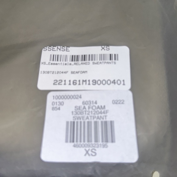 Fear of God Essentials Relaxed Sweatpants, Color: Seafoam - Picture 12 of 13